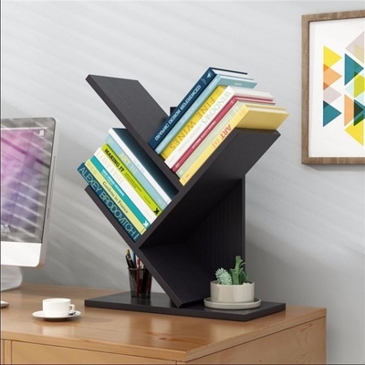 Organizador de madeira Desktop ajustável Rack da estante da árvore