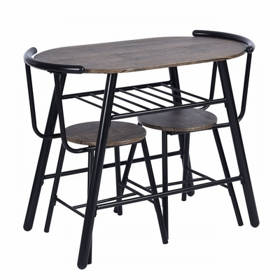 A mesa de jantar e a cadeira contemporâneas do metal ajustaram a mobília da casa