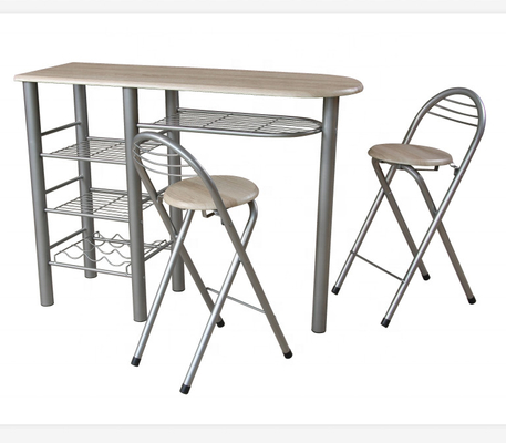A mesa de jantar e a cadeira do café da manhã 3PCS ajustaram a mesa de cozinha superior contrária
