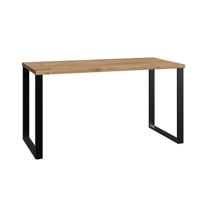 Pés de madeira do metal da mesa da única mesa contemporânea do computador de escritório