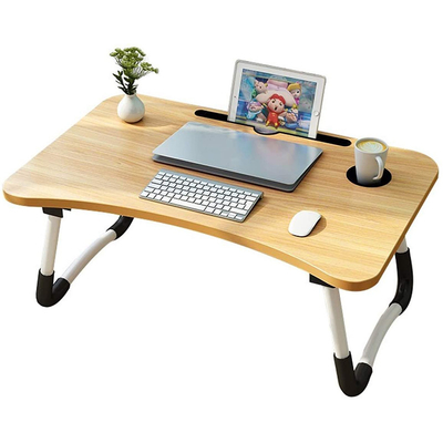 Tabela dobrável de madeira multifuncional do estudo do MDF para a cama Tray Home