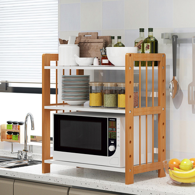 Padeiros de madeira autônomos micro-ondas da cozinha e unidade da cremalheira de Oven Stand do torradeira