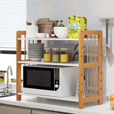 Padeiros de madeira autônomos micro-ondas da cozinha e unidade da cremalheira de Oven Stand do torradeira