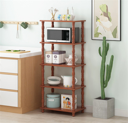 Série de madeira de Oven Rack Furniture Saving Space 5 da micro-ondas dos padeiros da cozinha do MDF
