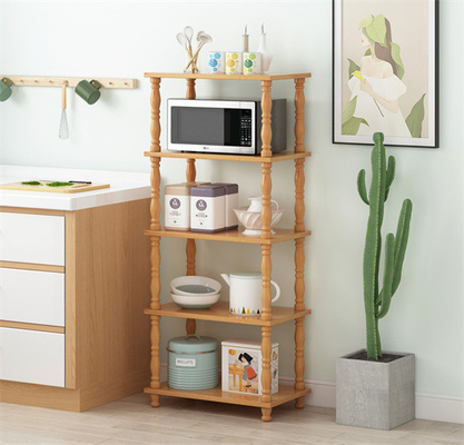 Série de madeira de Oven Rack Furniture Saving Space 5 da micro-ondas dos padeiros da cozinha do MDF