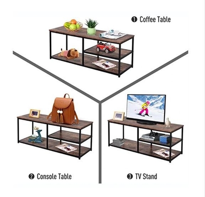 Console amigável dos meios de Shelf Industrial Metal do organizador da tevê 55inch de Eco