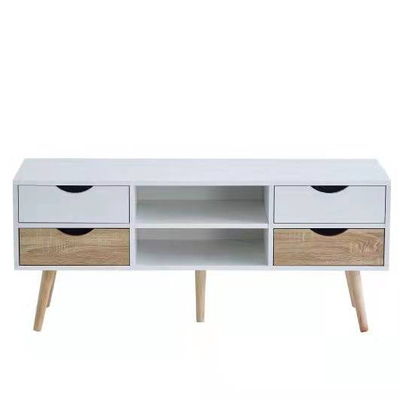 Mobília moderna concisa de madeira moderna do armário do console da tevê do MDF para a sala de visitas