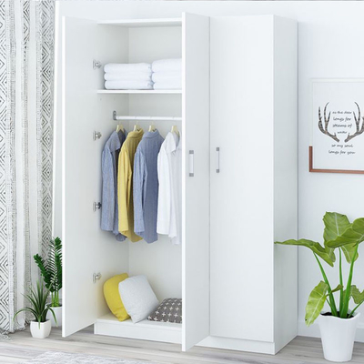 Vestuário moderno amigável do armário embutido da madeira de armário do vestuário de Eco para o apartamento dos estudantes