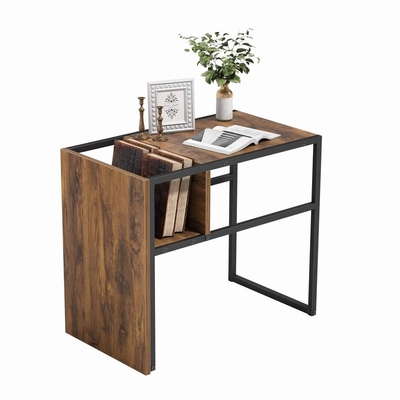 C deu forma à tabela de cabeceira reversível Nightstand da madeira do abeto do quadro do metal com prateleira