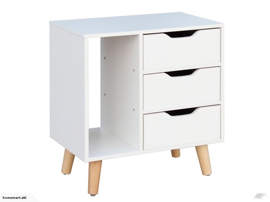 Quarto mobília de madeira do armário da cabeceira do MDF de um Nightstand de 28 polegadas