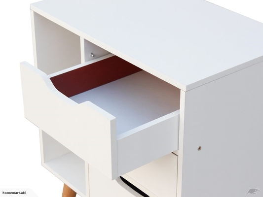 Quarto mobília de madeira do armário da cabeceira do MDF de um Nightstand de 28 polegadas