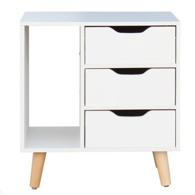Quarto mobília de madeira do armário da cabeceira do MDF de um Nightstand de 28 polegadas