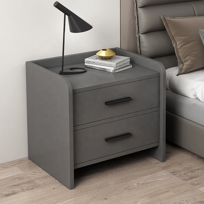 Gaveta amigável Nightstand de Gray White 2 da tabela de cabeceira da madeira de Eco