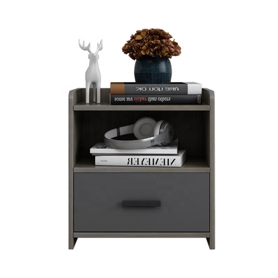 Gaveta amigável Nightstand de Gray White 2 da tabela de cabeceira da madeira de Eco