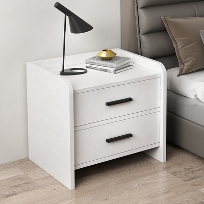 Gaveta amigável Nightstand de Gray White 2 da tabela de cabeceira da madeira de Eco