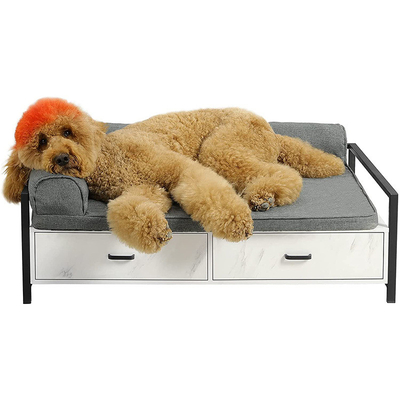 Sono de madeira amigável de Sofa Raised Dog Bed Wood do cão de Eco