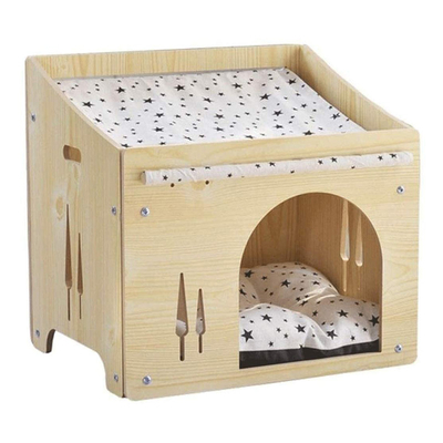 Casa de madeira personalizada de Cat Shelter Room Timber Dog