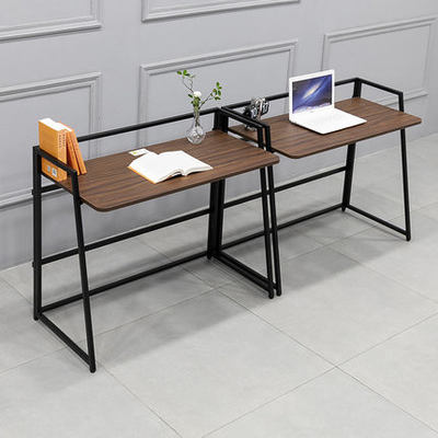 Escritório pequeno dobrável do apartamento da mobília da mesa da madeira e do metal do computador do GV do ODM